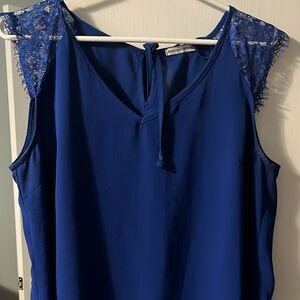 Blue party top
